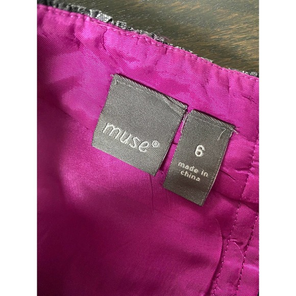 Muse Floral Jacquard Pleated Dress with side pockets ~6 - Picture 3 of 3